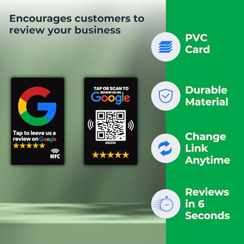 tinydabba Review NFC Card Black | Along with QR Code | Boost Business Reviews with Tap or Scan | Pre-Configured PVC Card | Works with any NFC-Enabled Smartphone | With Dashboard by tinydabba - 5
