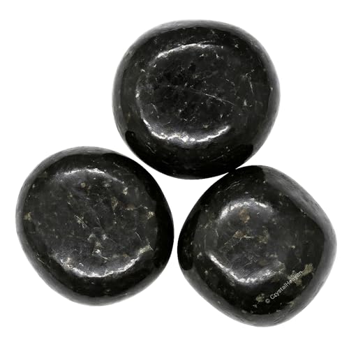 Image of Nuummite Certified Crystal Healing Tumbled Stone, Natural Polished Crystals for DIY Crafts, Manifestation, Meditation, Pooja Feng Shui and Reiki Healing (30 Grams)