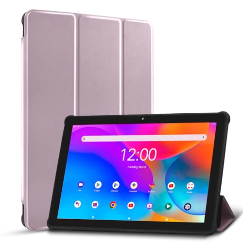 Image of PRITOM 2026 Android 16 Tablet 10 inch, 64GB, 1TB Expandable, 1280 * 800 HD IPS Display, Quad-Core Processor, 6000mAh, Bluetooth, with Case (Pink)