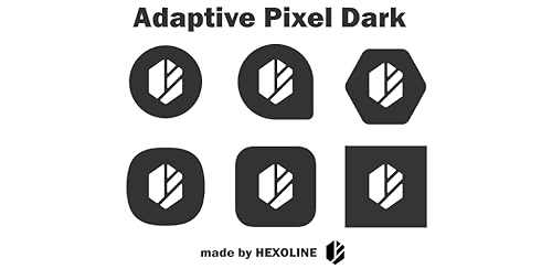 Adaptive Pixel Dark - Icon Pack