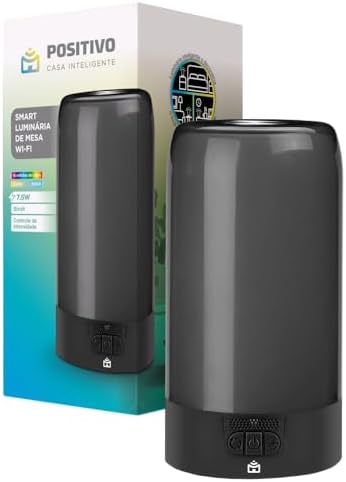 Smart Luminária de Mesa Wi-Fi Positivo Casa Inteligente 7,5W RGB ...
