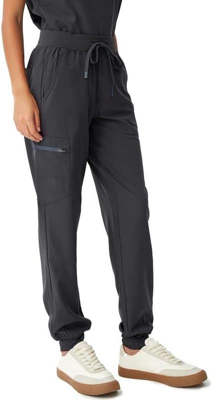 Scrubs for Women, Stretchy Yoga Pants with 5 Pockets, Cargo Jogger Scrub Pants for Women - Image 7
