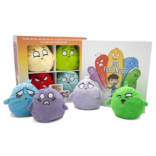 Image of Big Feelings - A Social Emotional Learning Book for Kids with Reversible Plushies to Spot your Feelings (Children's Emotion Books, Books for 3 Year Olds, Kindergarten, Activities, Play Therapy Toys)