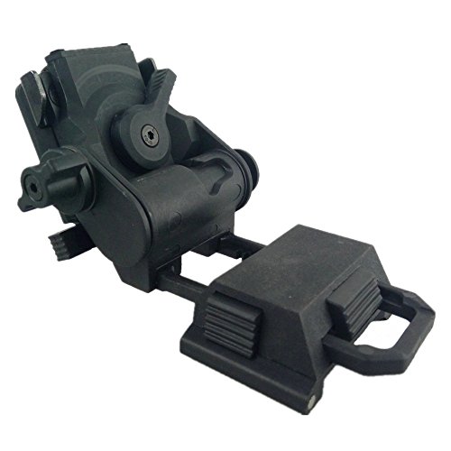 loglife Tactical Helmet Parts L4G24 NVG Mount 100% Plastic for PVS-15 PVS18 GPNVG18 Night Vision Cosplay No Function Black DE (Black)