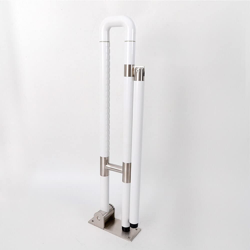 Tirador de pared plegable para inodoro, silla de baño, plegable, ayuda para levantarse, antideslizante, acero inoxidable, asa de seguridad, 60/75 cm