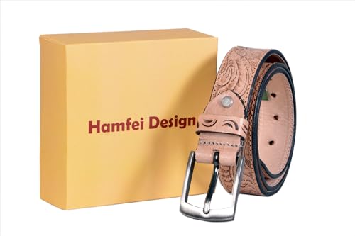 EMBOSSED COW BOY COW GIRL FLORAL HAND TOOLED TOP GRAIN LEATHER BELT4