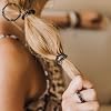 TELETIES - Tiny Spiral Hair Coils - For Kids & Super Thin Hair - Mini Phone Cord Ponytail Holder for Braid Ends - Strong Grip, No Rip, Water Resistant, No Crease - Tiny 5 pack - Coconut White