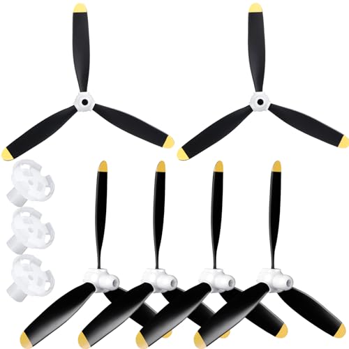 Outus 6 Sets Plane Propeller 3 Blade Compatible with F4u Rc 761-8 761-9 761-16 T28 P47 Fighter...
