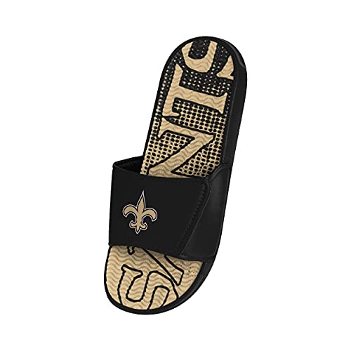 FOCO New Orleans Saints NFL Mens Gradient Wordmark Gel Slide - M3