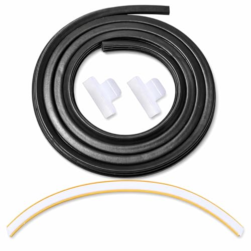 154827601 Dishwasher Door Seal Kit Compatible with Frigidaire Gallery Kenmore Electrolux Dishwasher Includes 809006501 Bottom Door Gasket & 154701001 Splash Shield Door Seal Replacement