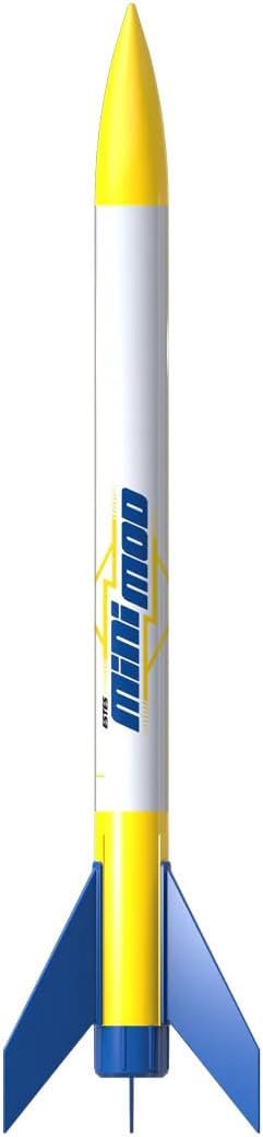 EX ELECTRONIX EXPRESS Mini Mod 13mm STEM Model Rocket Starter Set, Launch Pad, Electron Beam Controller, 9-13 Inch Length, 0.7oz, Streamer Recovery