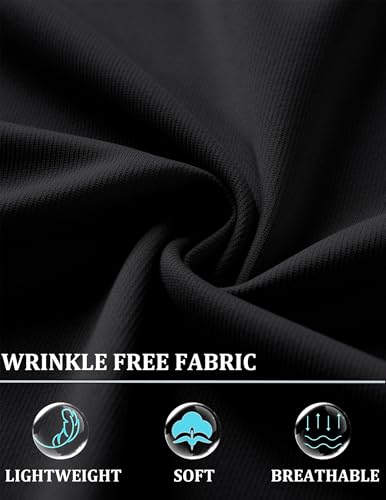 COOFANDY Men's Polo Wrinkle Free Shirts 2025 Long Sleeve Casual Golf Shirts Light Weight Moisture Wicking Pullover Shirts2