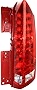 Evan-Fischer Tail Light Assembly Compatible with 2010-202016 Cadillac SRX Passenger Side