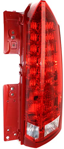 Evan Fischer Passenger Side Tail Light Lamp Compatible with 2010-2016 Cadillac SRX Assembly With Bulb
