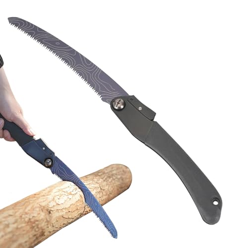 Sierra de Campamento Plegable | Herramientas De Sierra De Poda Y Camping Plegable,Herramienta Manual De Supervivencia Para Jardinería Trabajo Con Madera Carpintería Y Senderismo