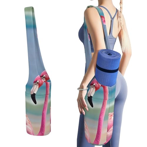 Sac de rangement en toile durable avec sac à mouiller en bas pour tapis de yoga