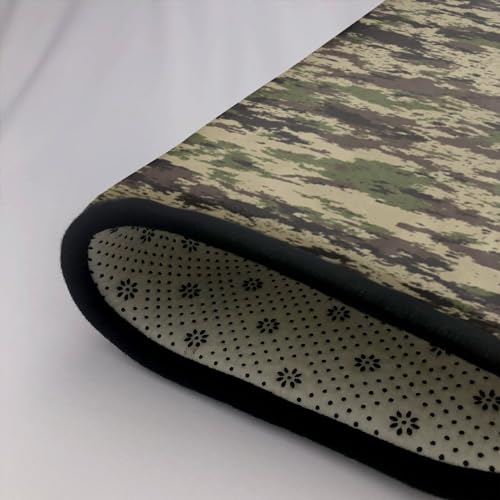 Tapis antidérapant camouflage vert lavable pour chambre d'enfant - 6