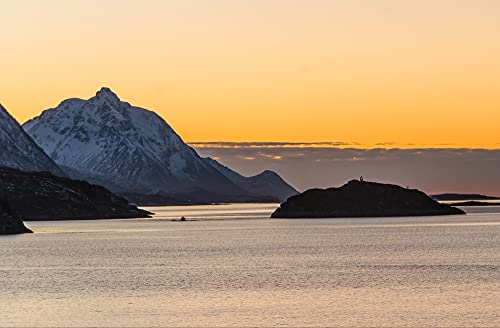 Preisvergleich Produktbild HANSEPUZZLE 44175 - Sonnenuntergang Puzzle 500 Teile / Natur Puzzle mit hochwertiger Puzzle Aufbewahrung: Kartonbox und wiederverschließbarem Beutel / Puzzle-Maße: 46 x 30 cm