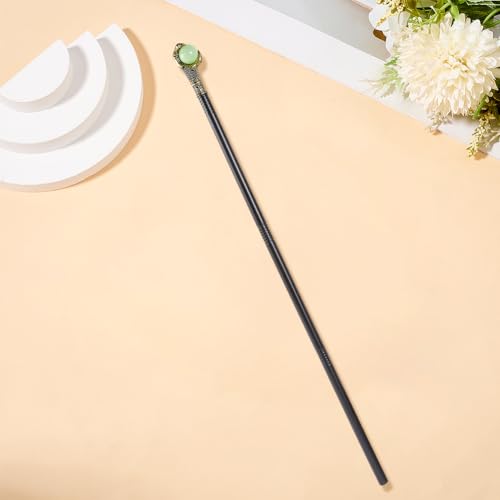 Image of GORGECRAFT Antique Cane Vintage Walking Stick Halloween Party Decorative Cosplay Costume Cane Handle Knob Costume Accessories