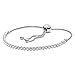 PANDORA Jewelry Sparkling Slider Tennis Cubic Zirconia Bracelet in Sterling Silver, 9.8