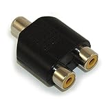 RCA Video Audio Splitter Adapter (RCA Female to 2 RCA Female)