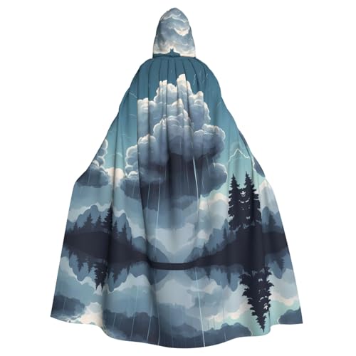 Cape à capuche nuages pleureurs adulte unisexe la solution parfaite pour vos déguisements