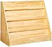 AmazonBasics Single-Sided Wooden Book Display, Natural Pine