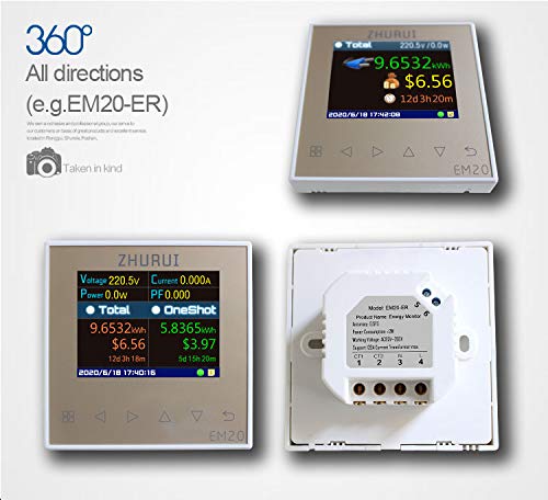 Miniatura 3 de Medidor de energía de caravana EM20 Medidor de electricidad406080120Amedidor de potenciamedidor de vatio (EM20)