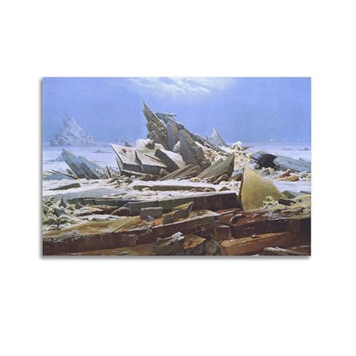 Impression esthétique mer polaire Friedrich toile salon élégant