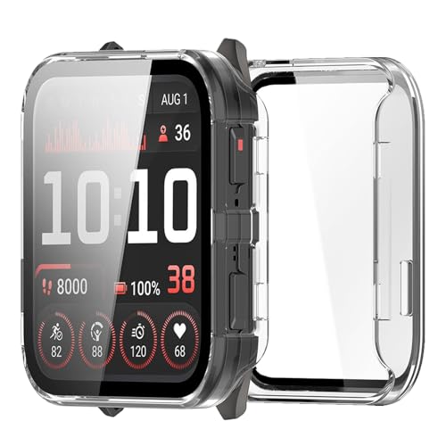 Yaodle For GARMIN Venu X1 �J�o�[ PC�f�� GARMIN(�K�[�~��) Venu X1 �P�[�X �K���X�t�B������̌^ �S�ʕی� ��d�\�� �h�o ���{���Ɏq�� �L�Y�h�~ �y��(�N���A)