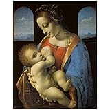 JUNIWORDS Poster, Leonardo da Vinci, Madonna Litta, 60 x 46 
