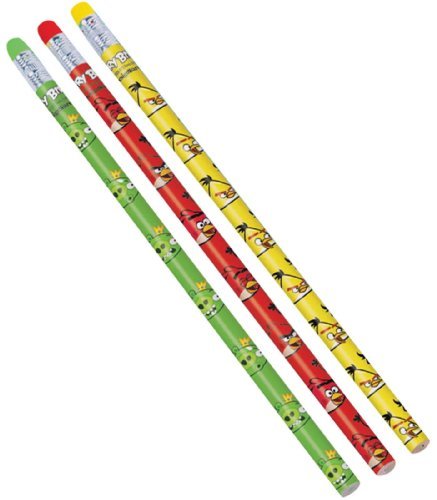 Angry Birds Pencils (12) Party Accessory