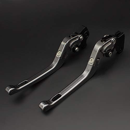 FXCNC CNC Adjustable Folding Brake Clutch Levers Compatible with V-Star 650 Custom 1998-2016, V-Star 1100 Custom 1999-2009