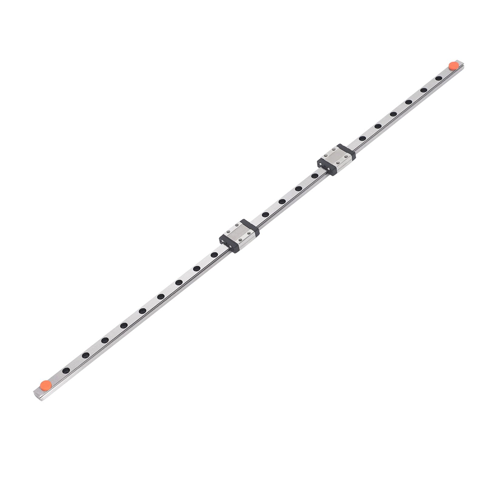 MGN9 Linear Guide Rail, 600mm Motion Sliding Guideway with 2 MGN9C Block for 3D Printer CNC Machine, Hard Material Smooth Quiet Bearing Steel Carriage Block for XYZ DIY Engraving