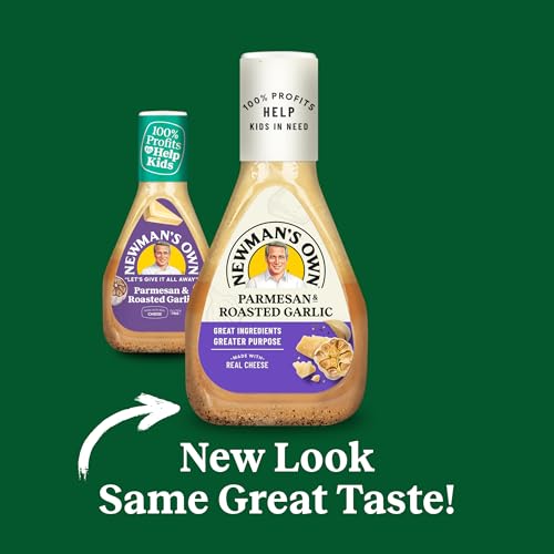 Image of Newman's Own Parmesan & Roasted Garlic Salad Dressing, 16-oz. (Pack of 6)