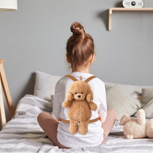 Sac à dos en peluche réaliste avec bretelles ajustables