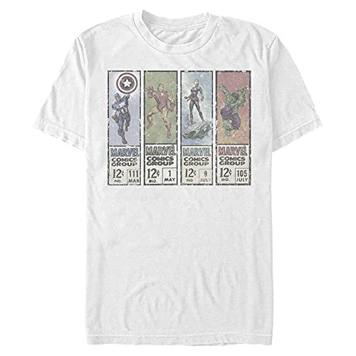 Marvel T-shirt homme Twelve Cent Comics blanc 3XL coupe confort grand format