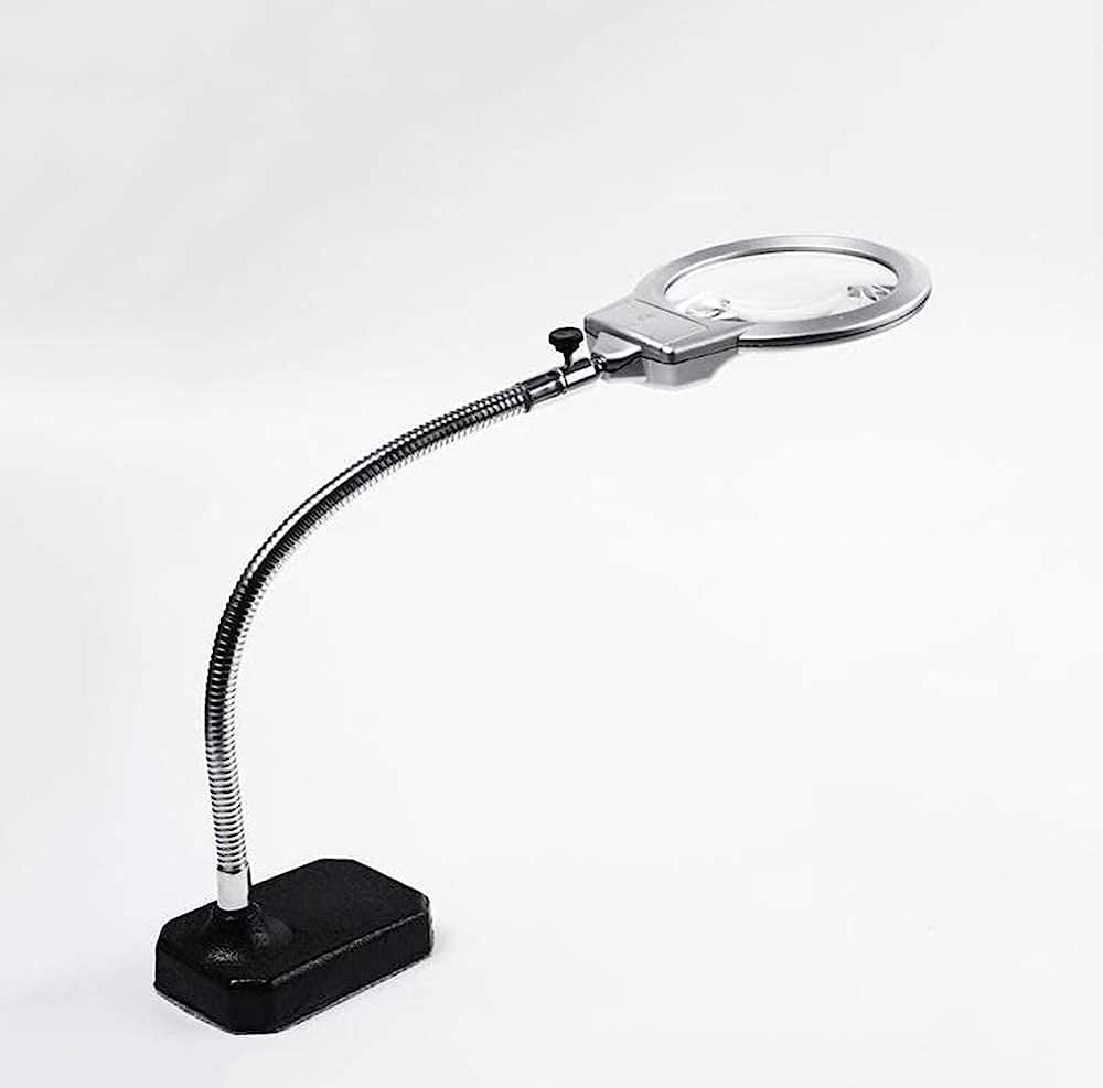 Okulary powiększające, szkło powiększające na biurko Lampa LED do czytania książek Naprawa magazynów Beauty Lupa o dużym powiększeniu interesting