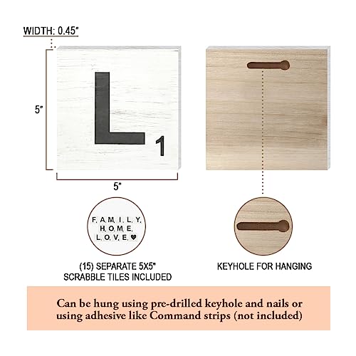Rustic-Crossword-Farmhouse-Wall-Hanging-Modern-Large-Living-Room-Family-Signs-for-Home-Love-Country-Decor-Wood-5×5 Rustic Crossword Farmhouse Wall Hanging Modern Large Living Room Family Signs for Home Love Country Decor Wood 5×5