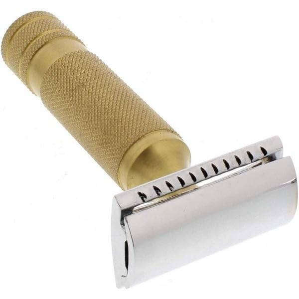West Coast Shaving Vintage Collection Razor 110BR, Brass (Closed Comb)