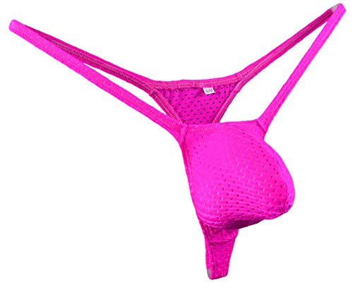 JJPOUCH Herren G-Strings Ausbuchtung Beutel Ösen Tangas JJP1017 Gr. S/M, fuchsia Cover