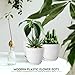 Utopia Home - Spotty Plant Pots Indoor with Drainage - 7/6.6/6/5.3/4.8 Inches Flower Pots - 10 Pack Plastic Planters - Ideal for Stocking Stuffers - (Speckled Grey, Pack of 10)