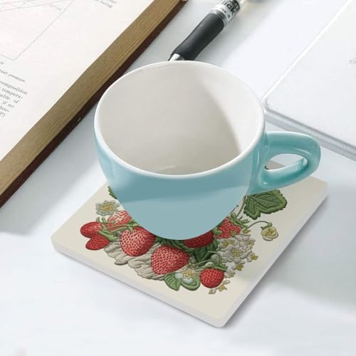 Sous-verres carrés en céramique anti-rayures pour la protection de table