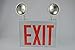 Nora Lighting NEX-750-LED-R2 Steel LED?Exit With Two 12W Adjustable Heads44; Battery Backup44; Red