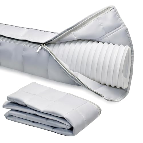 Abluftschlauch Isolierung Schlauchabdeckung für Klimaanlage Schlauch Abdeckung für Mobile Klimageräte 12 7 cm bis 15 cm Durchmesser Dient zur Wärmedämmung (Reißverschluss-A)