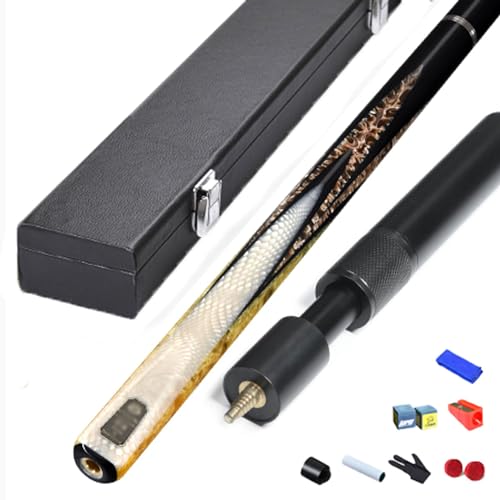 DOOKAA Pool cue Pool cue Stick Billiard cue Sticks 3/4 Split Chinese Style Black Eight American Nine-cue Billiard cue 10MM11.5MM(Color:2,Size:11.5MM)