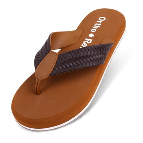 Image of Ortho + Rest Men's Orthopedic Dr. Slippers, Soft Cushioned Flip Flops