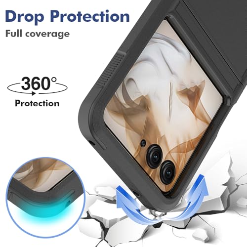 HWPIVOX Capa de celular para Motorola Razr 50 5G, [proteção rígida de policarbonato] + [Amorteciment