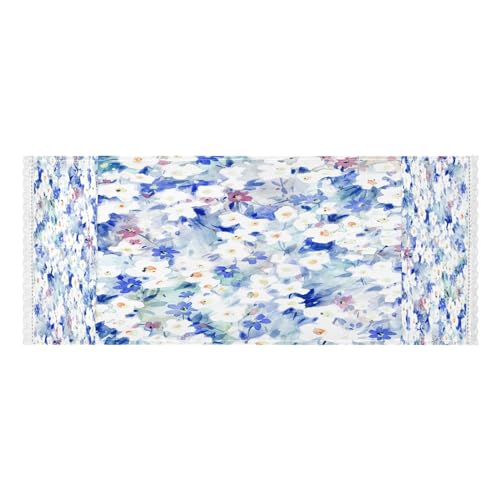 BOESI Flowers Watercolor Washer and Dryer Cover, 51.2x22in Refrigerator Dust Cover, Appliance Non-Slip Protective Cover Fabric with 4 Storage Bags