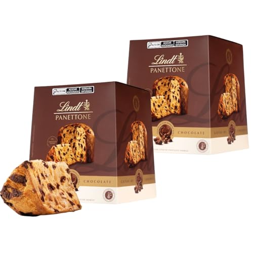 Panetone Lindt, Duplo Chocolate, 2 Panettones de 400g